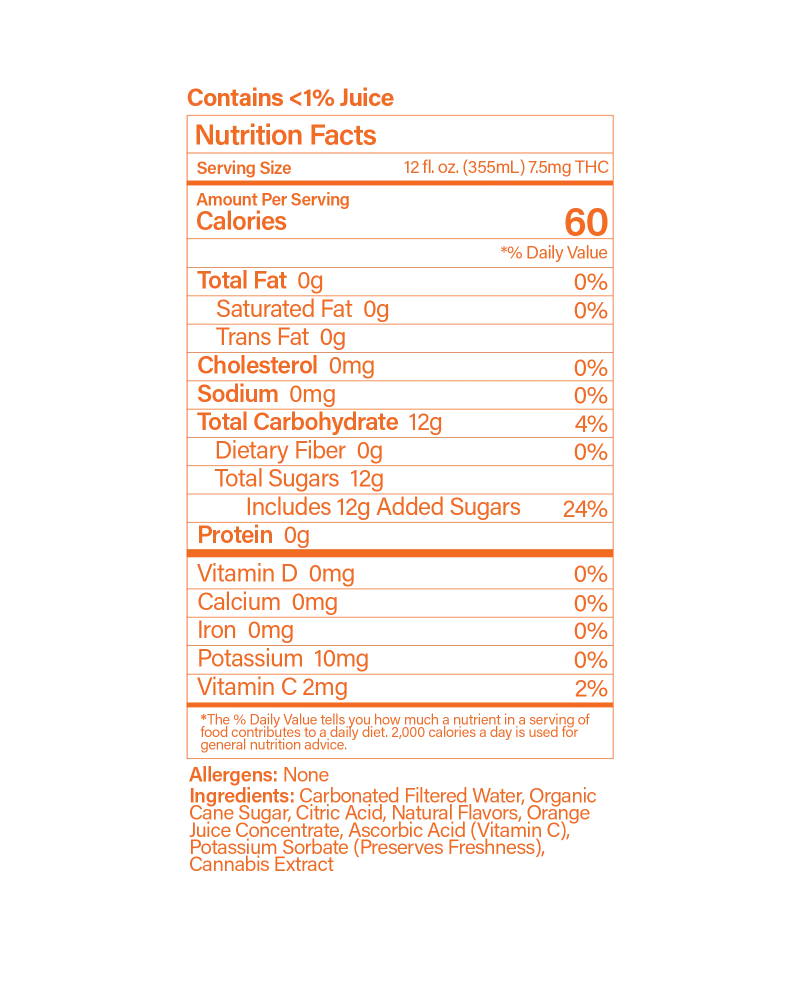 Buzzn Orange Seltzer 7.5mg, 4 of 4