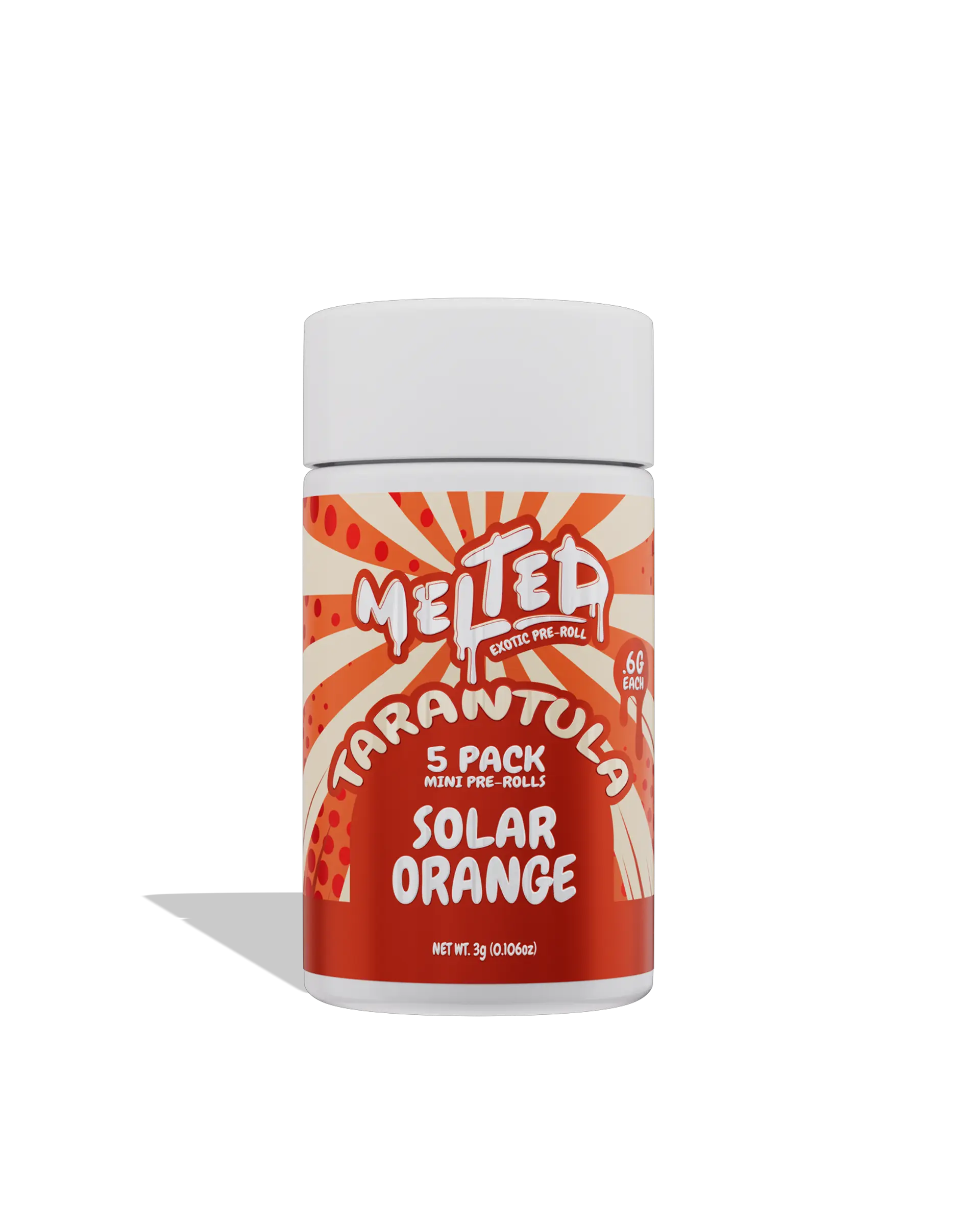 Solar Orange Tarantula Infused Preroll 5-pack