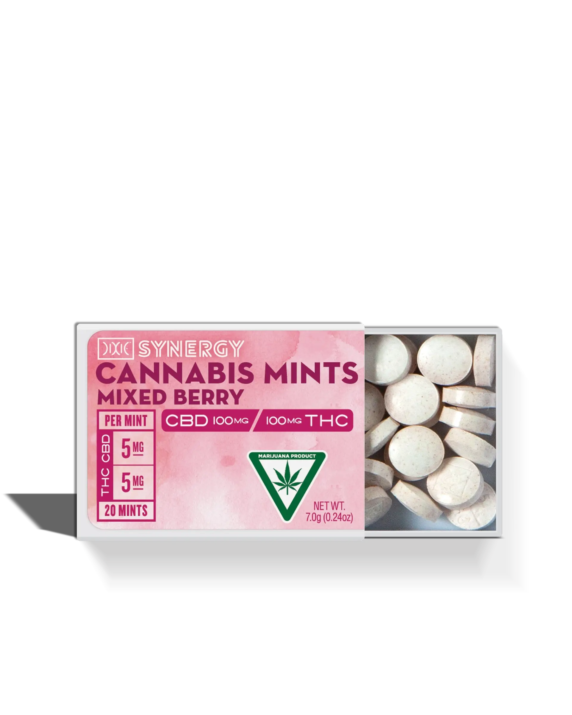 Synergy Mixed Berry 1:1 Mints 20x5mg