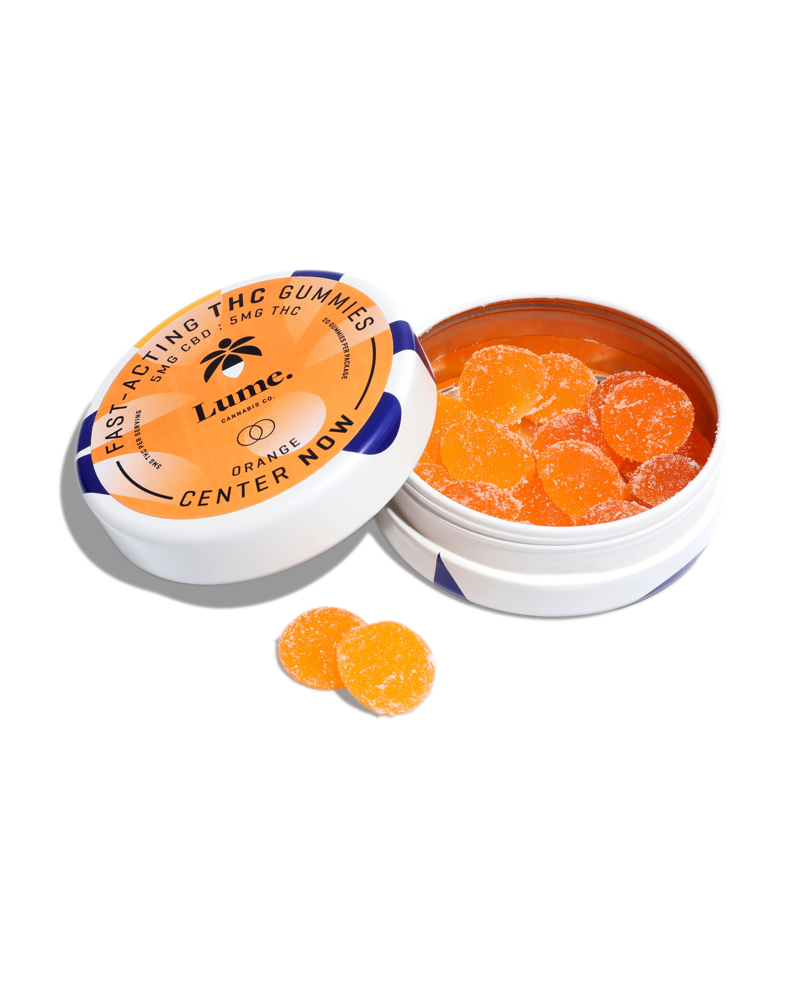 Center 'now' Orange 1:1 Gummies 20x5mg, 2 of 2