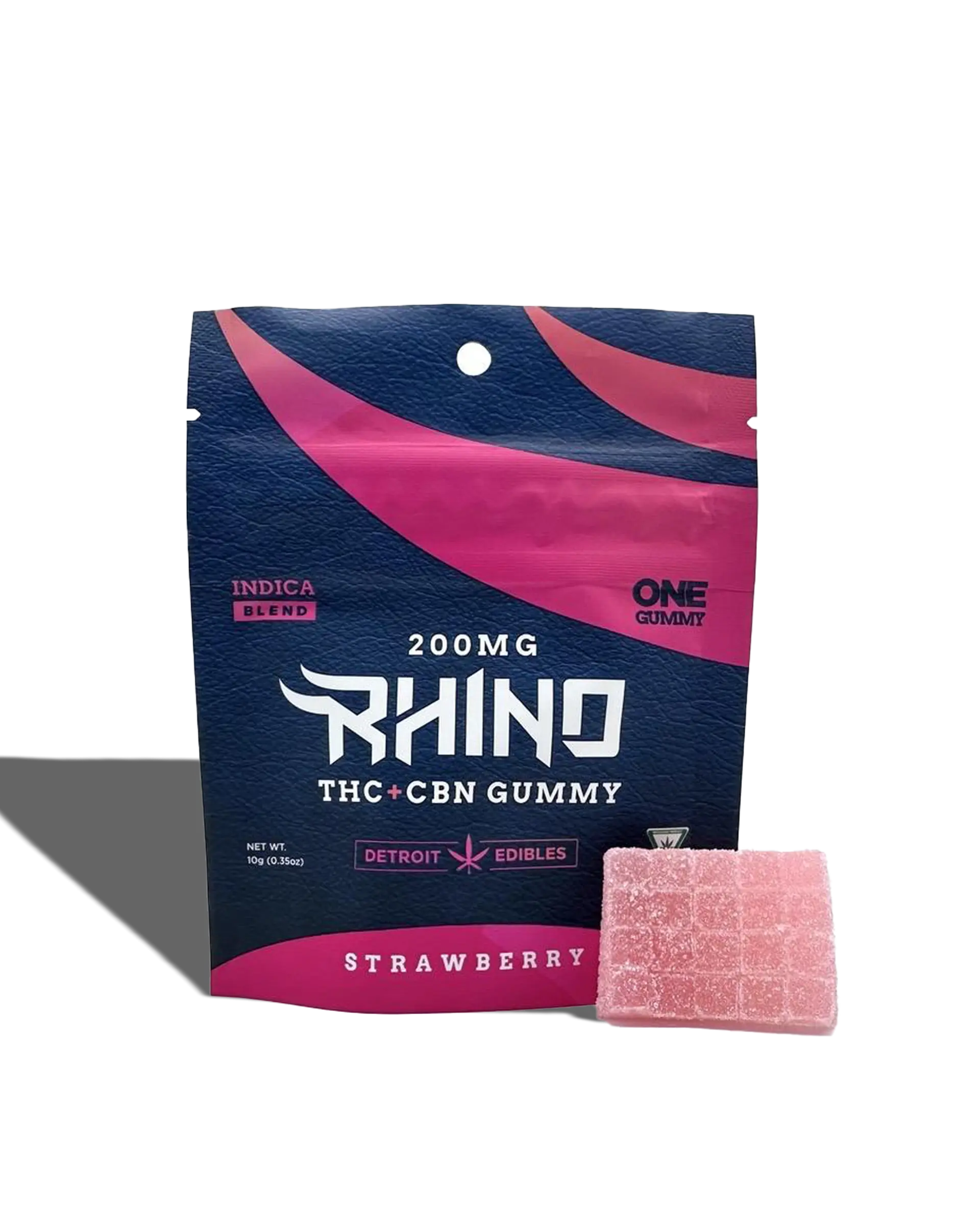 Rhino Strawberry 4:1 THC:CBN Gummy 200mg, 1 of 1