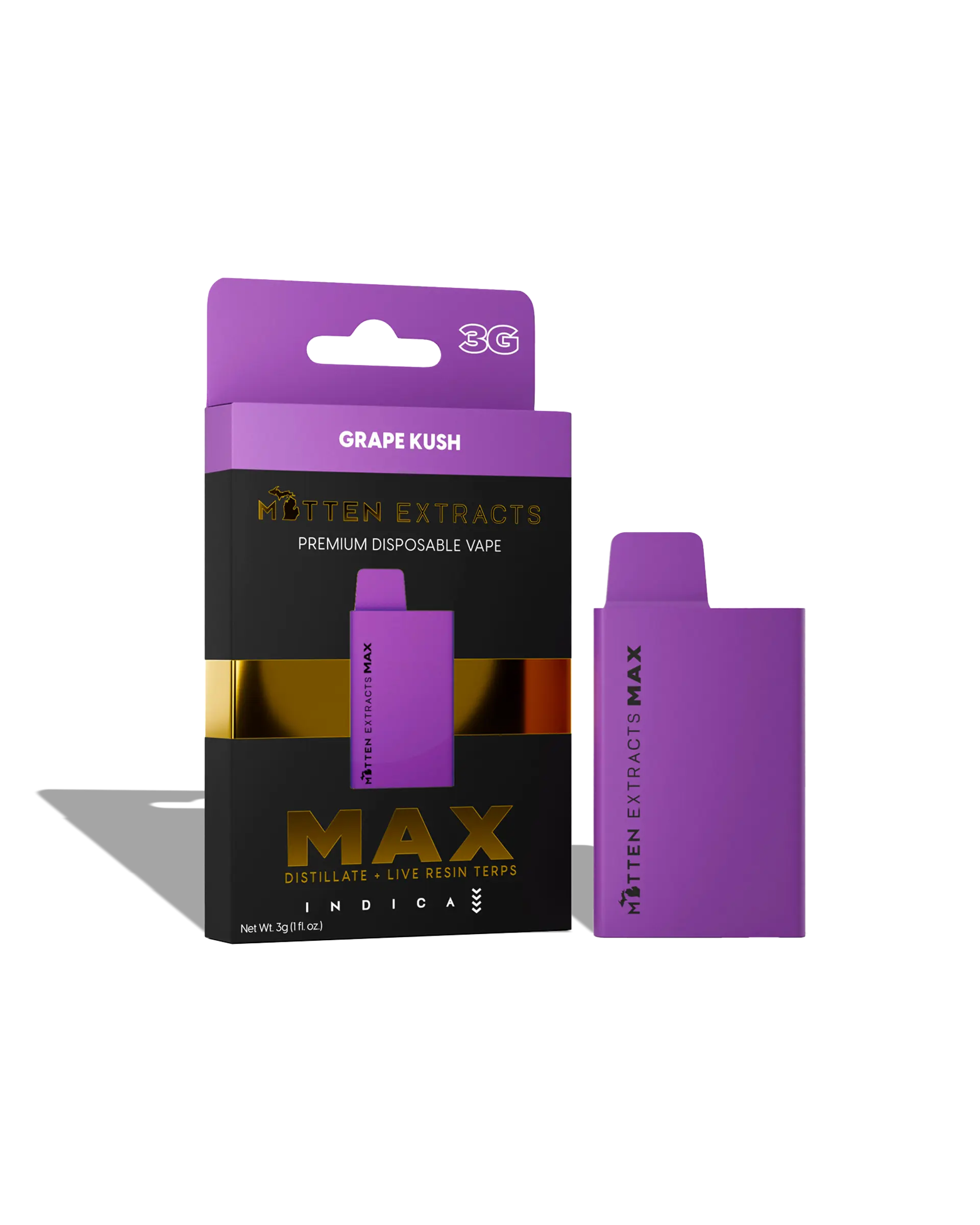 Grape Kush Max Disposable Cart 3g