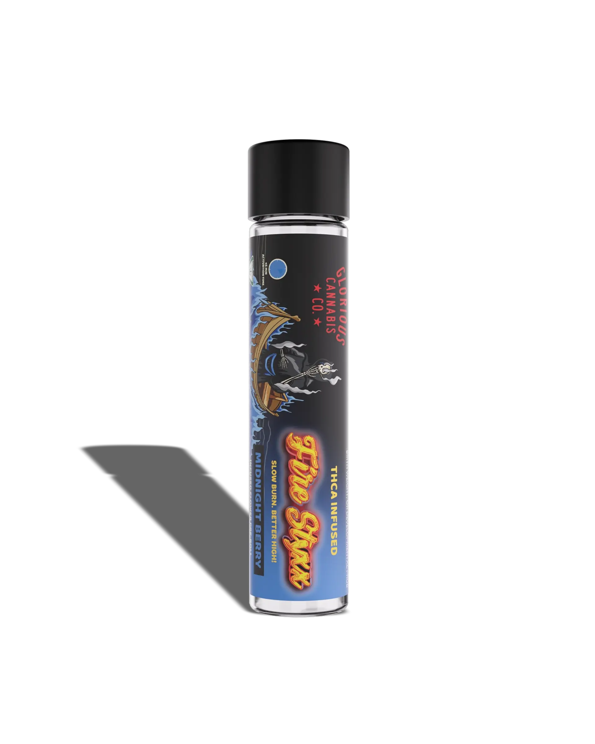Midnight Berry Fire Styxx THCA Infused Preroll 1g