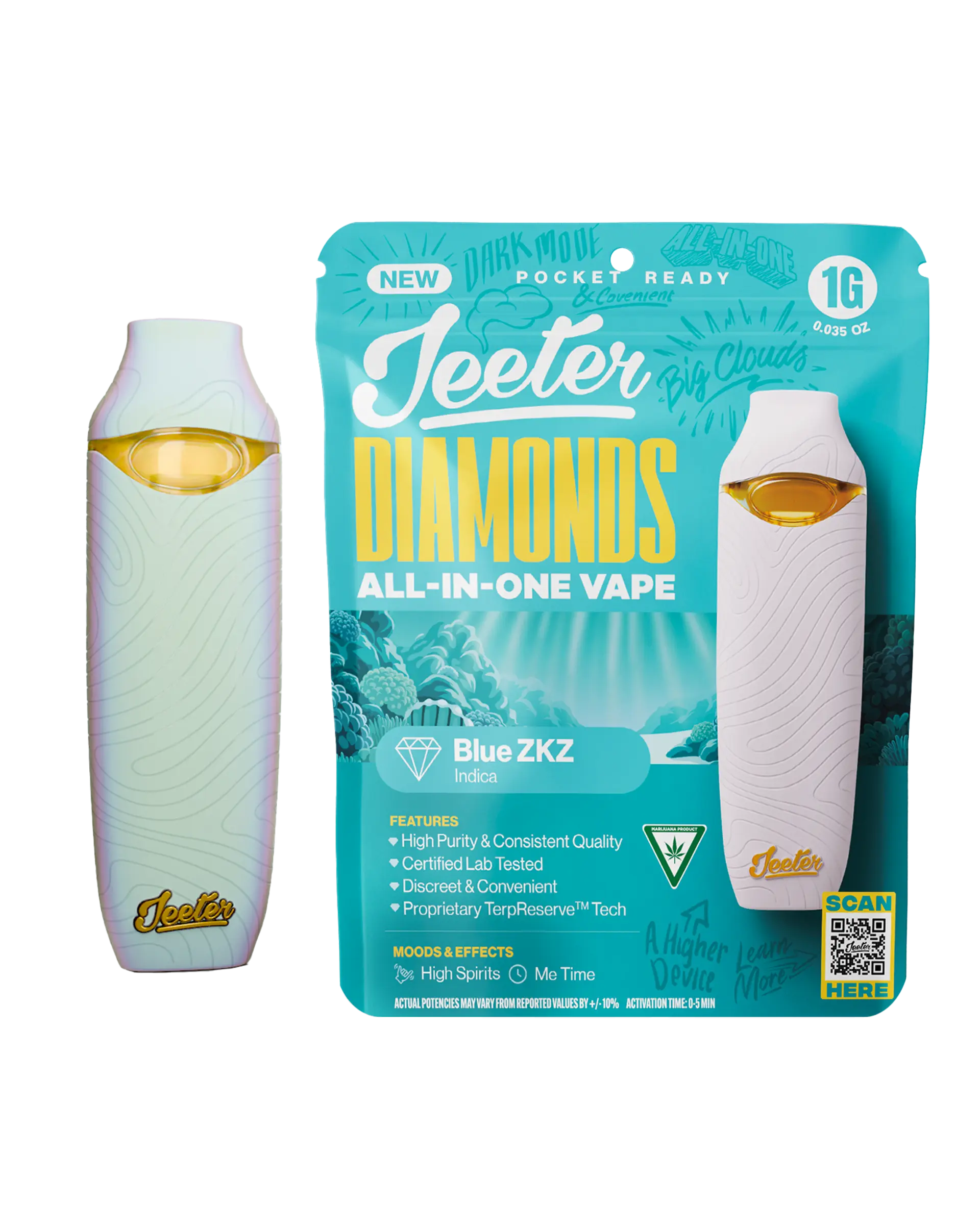 Blue ZKZ Disposable Cart 1g