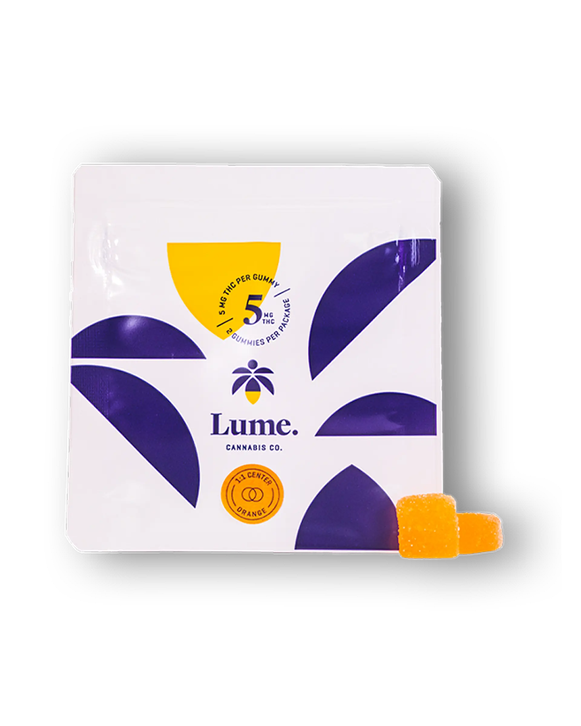 Center - Orange 1:1 Gummies 2x5mg