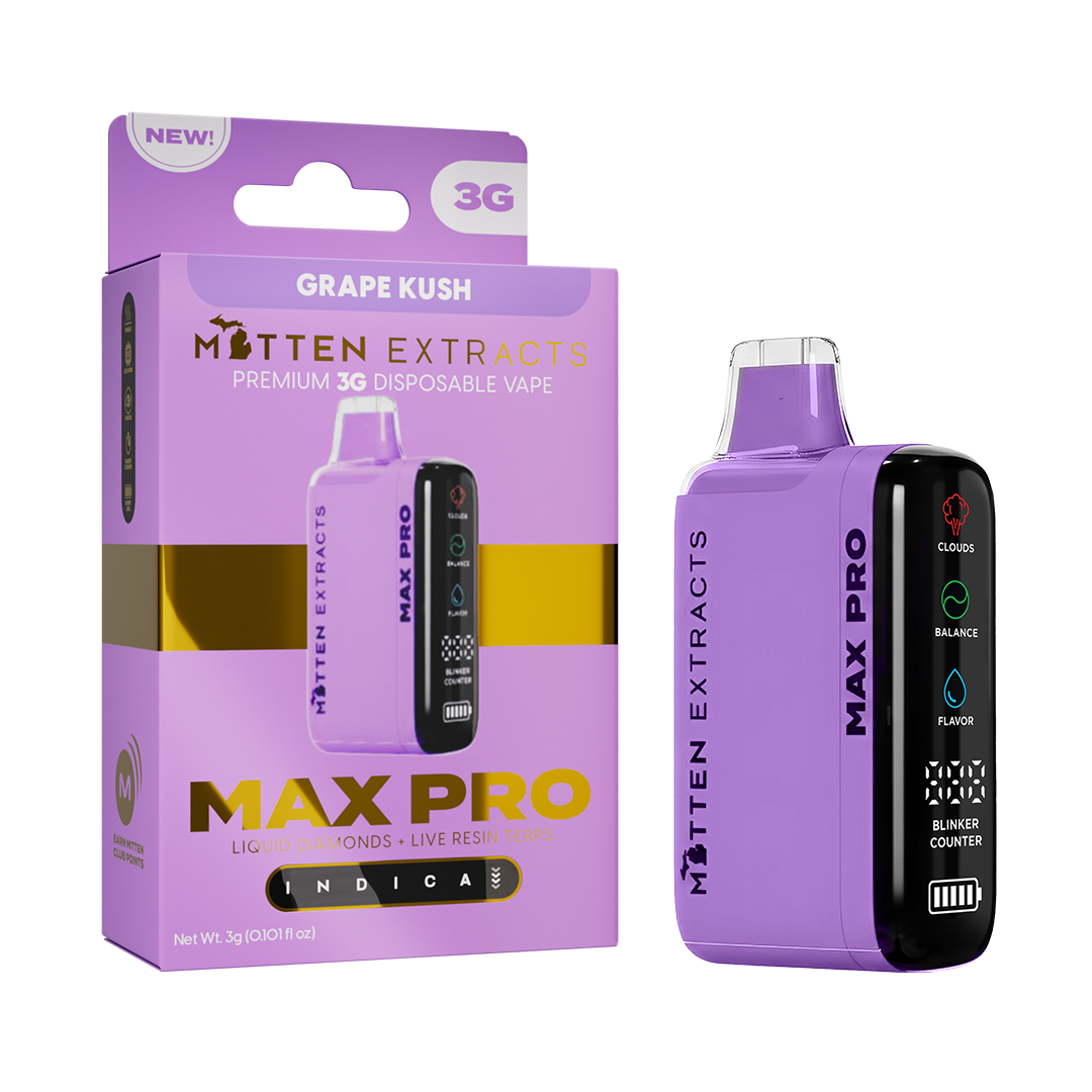 Grape Kush Max Pro Disposable Cart 3g, 1 of 1