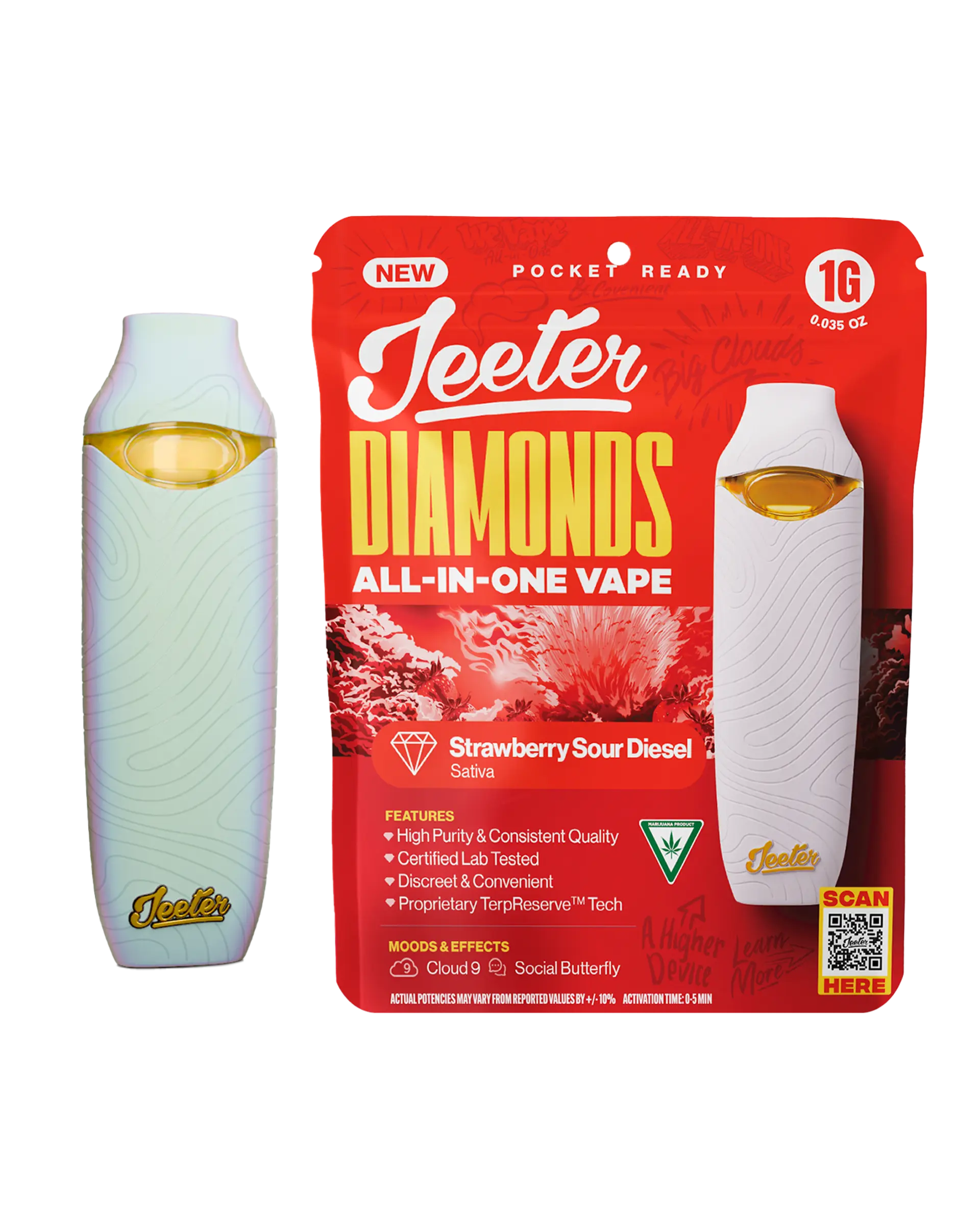 Strawberry Sour Diesel Disposable Cart 1g