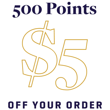 Earn 500 Points, Get $5 Off