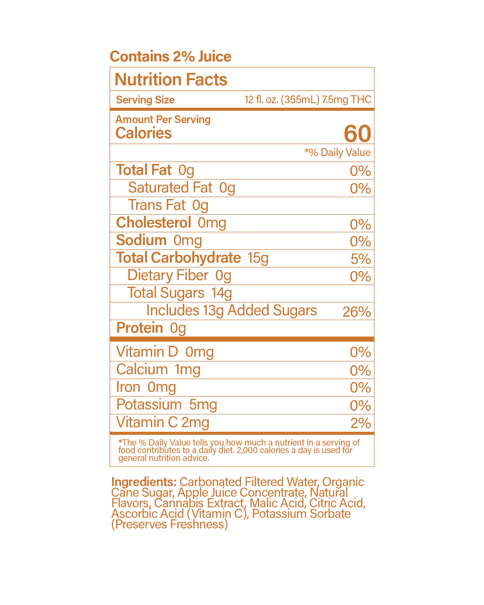 Buzzn Apple Cider Seltzer 7.5mg, 4 of 4