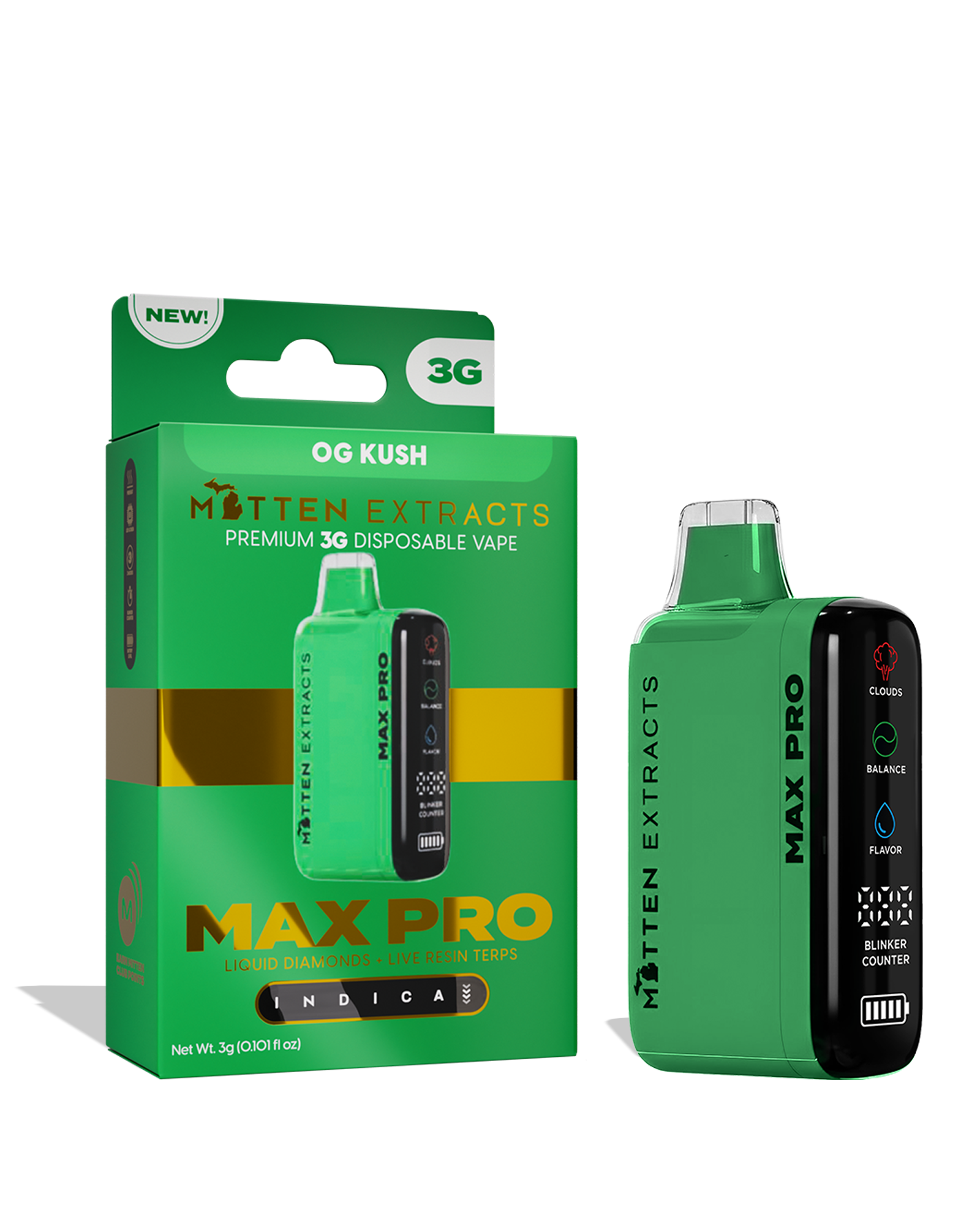 OG Kush Max Pro Disposable Cart 3g, 1 of 1