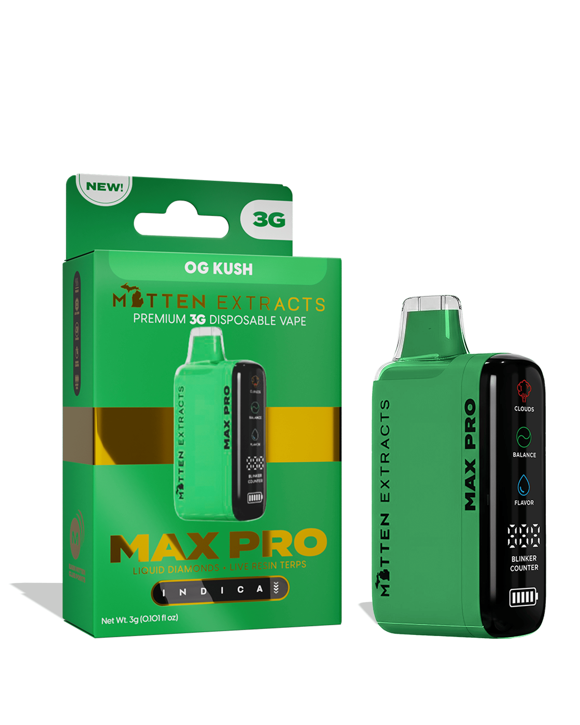 OG Kush Max Pro Disposable Cart 3g