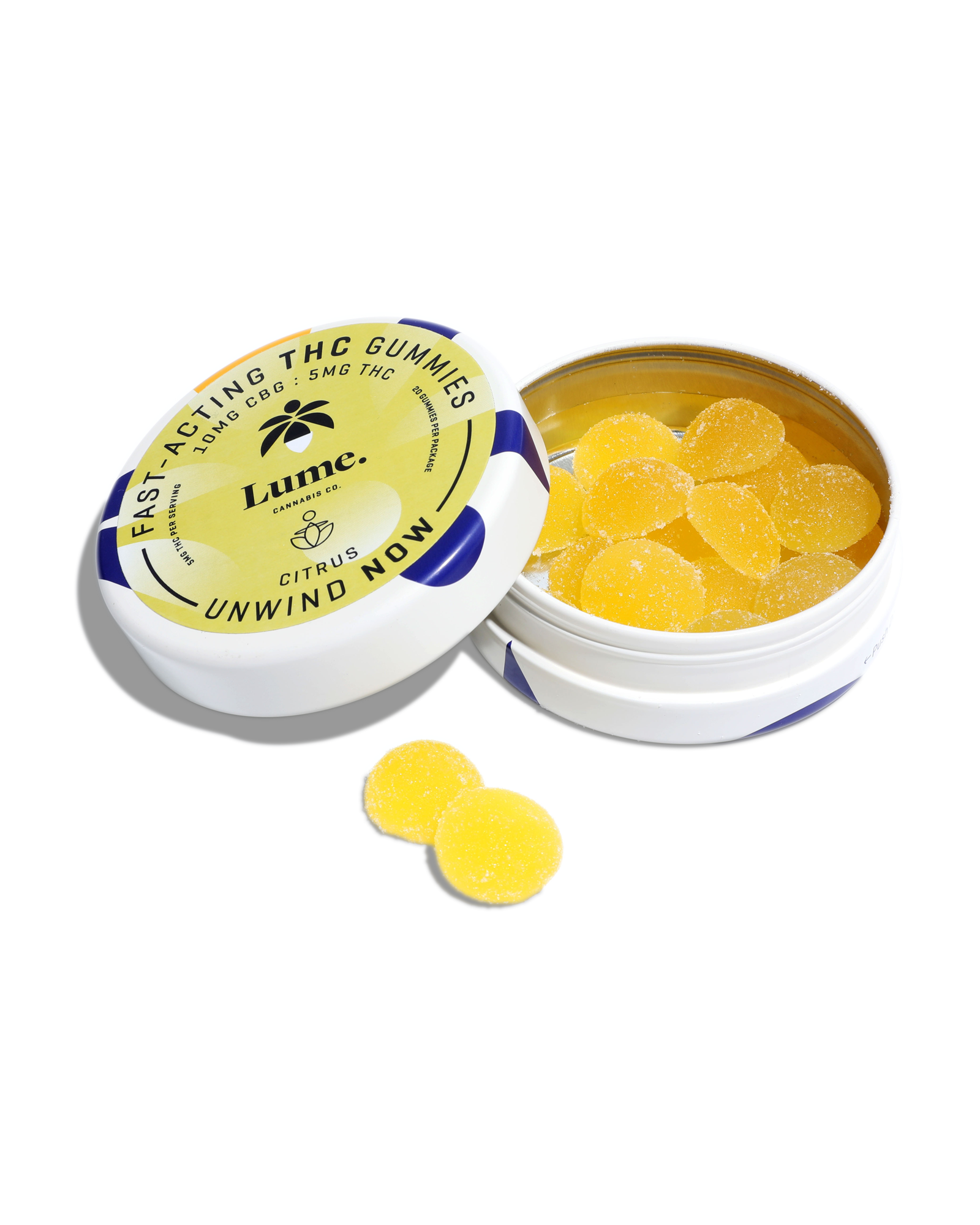 Unwind 'now' Citrus Thc:cbg Gummies 20x5mg, 2 of 2