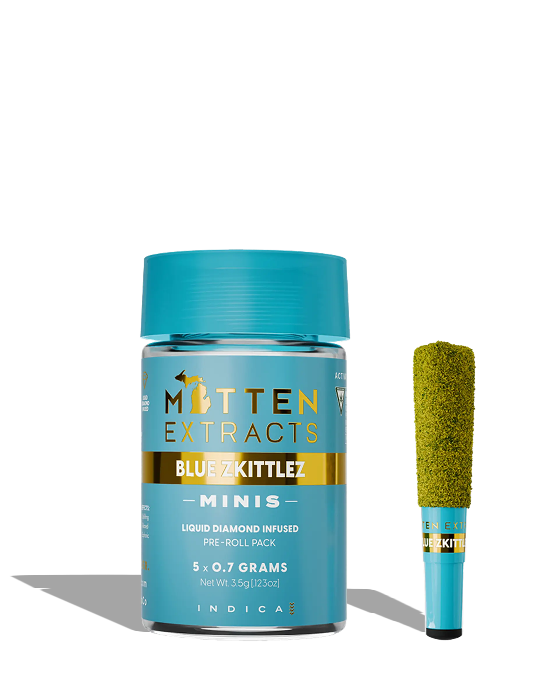 Blue Zkittles Infused Preroll 5-pack