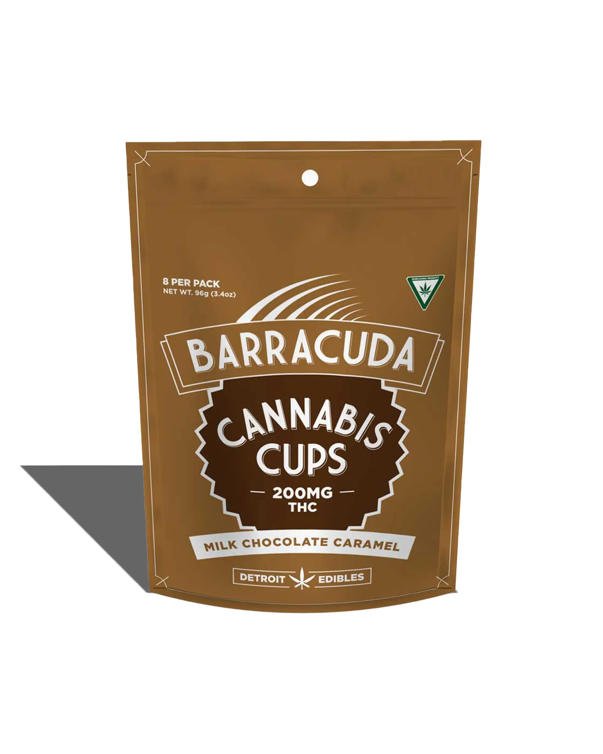 Milk Chocolate Caramel Cannabis Cups 8x25mg