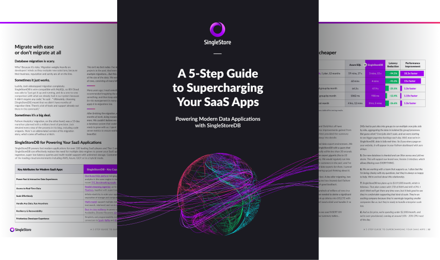 Powering Modern Data Applications with SingleStoreDB