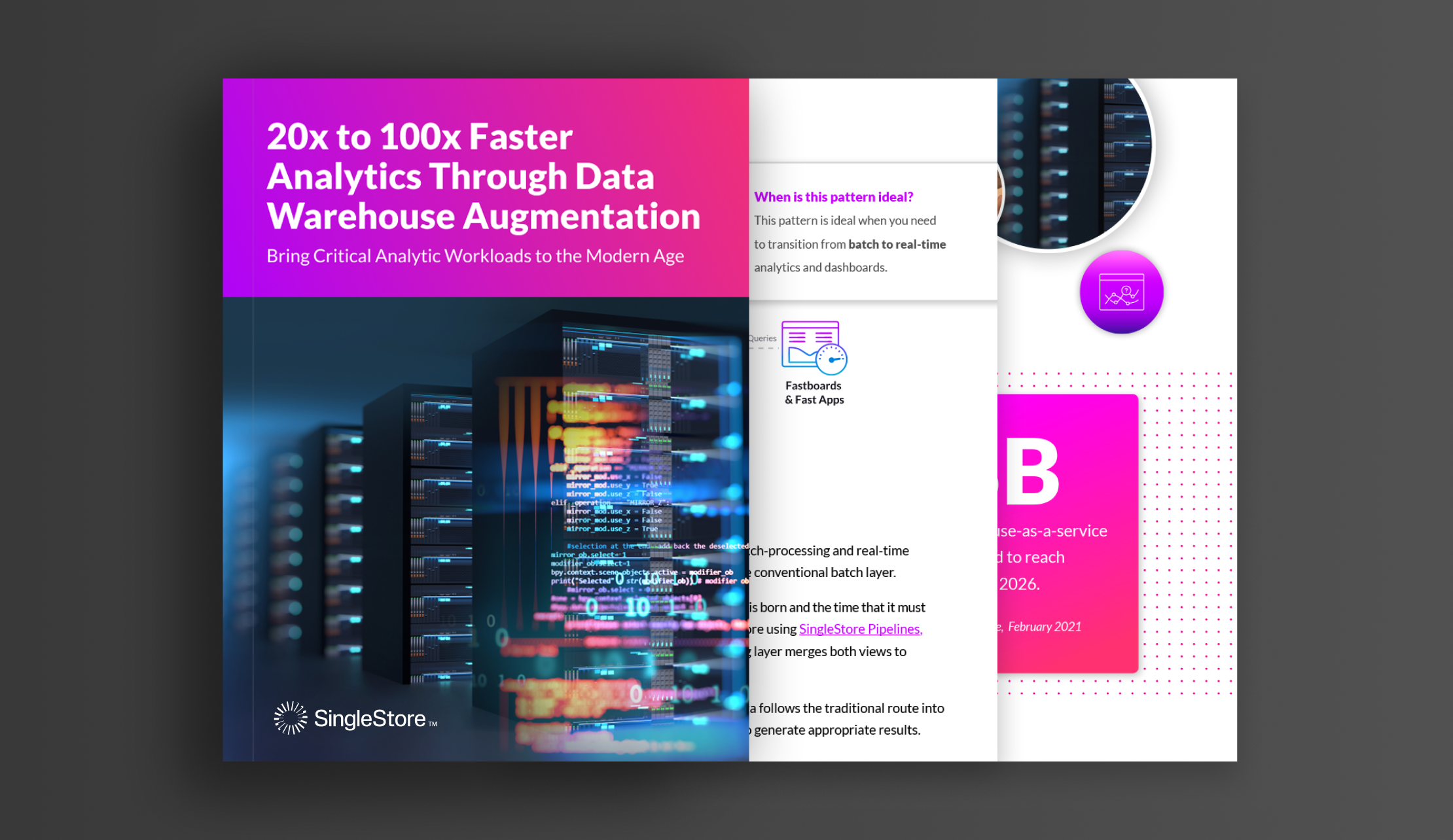 20x to 100x Faster Analytics Through Data Warehouse Augmentation