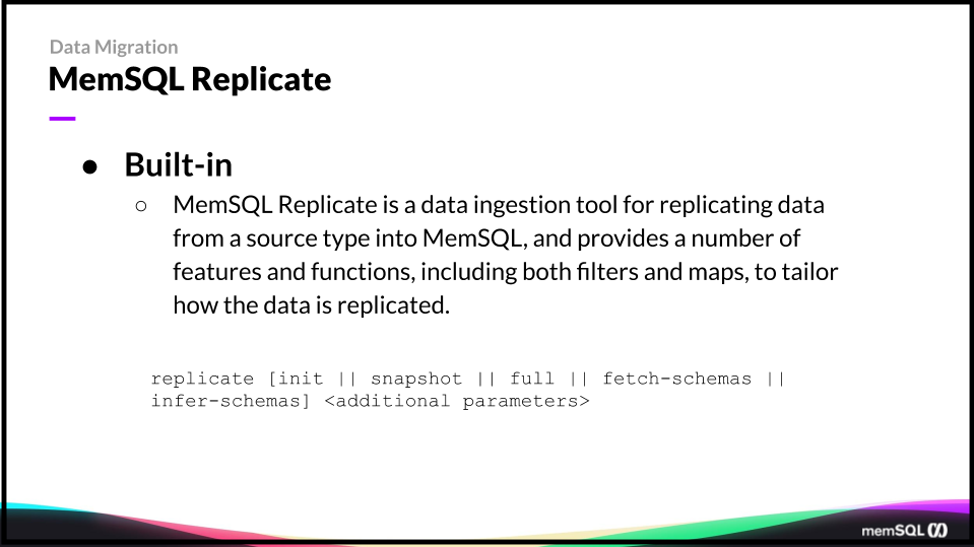 Cloud data migration: SingleStore Replicate