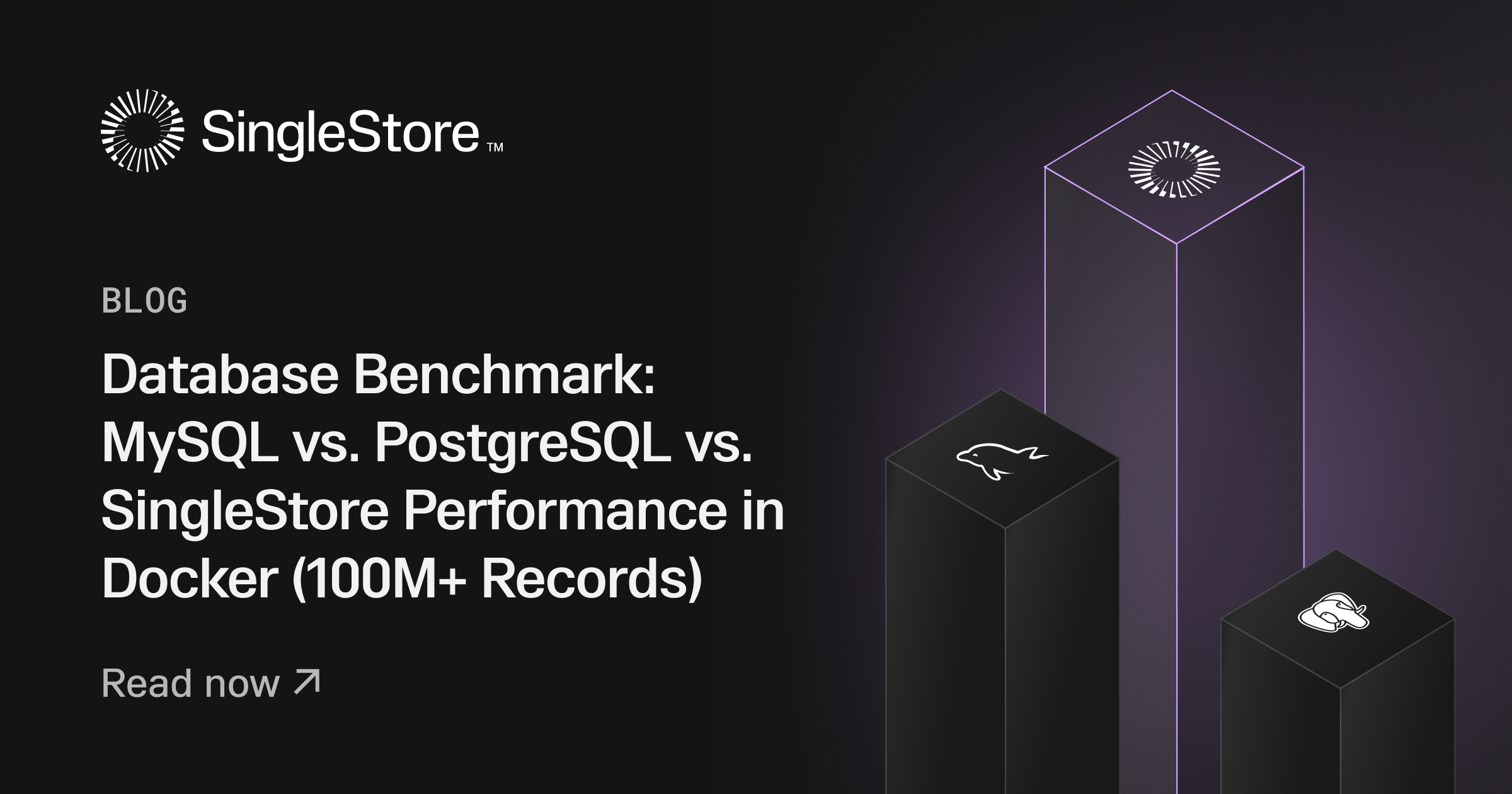 Database Benchmark: MySQL vs. PostgreSQL vs. SingleStore Performance in Docker (100M+ Records) Feature image
