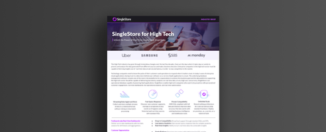 Industry Brief - SingleStore for High Tech