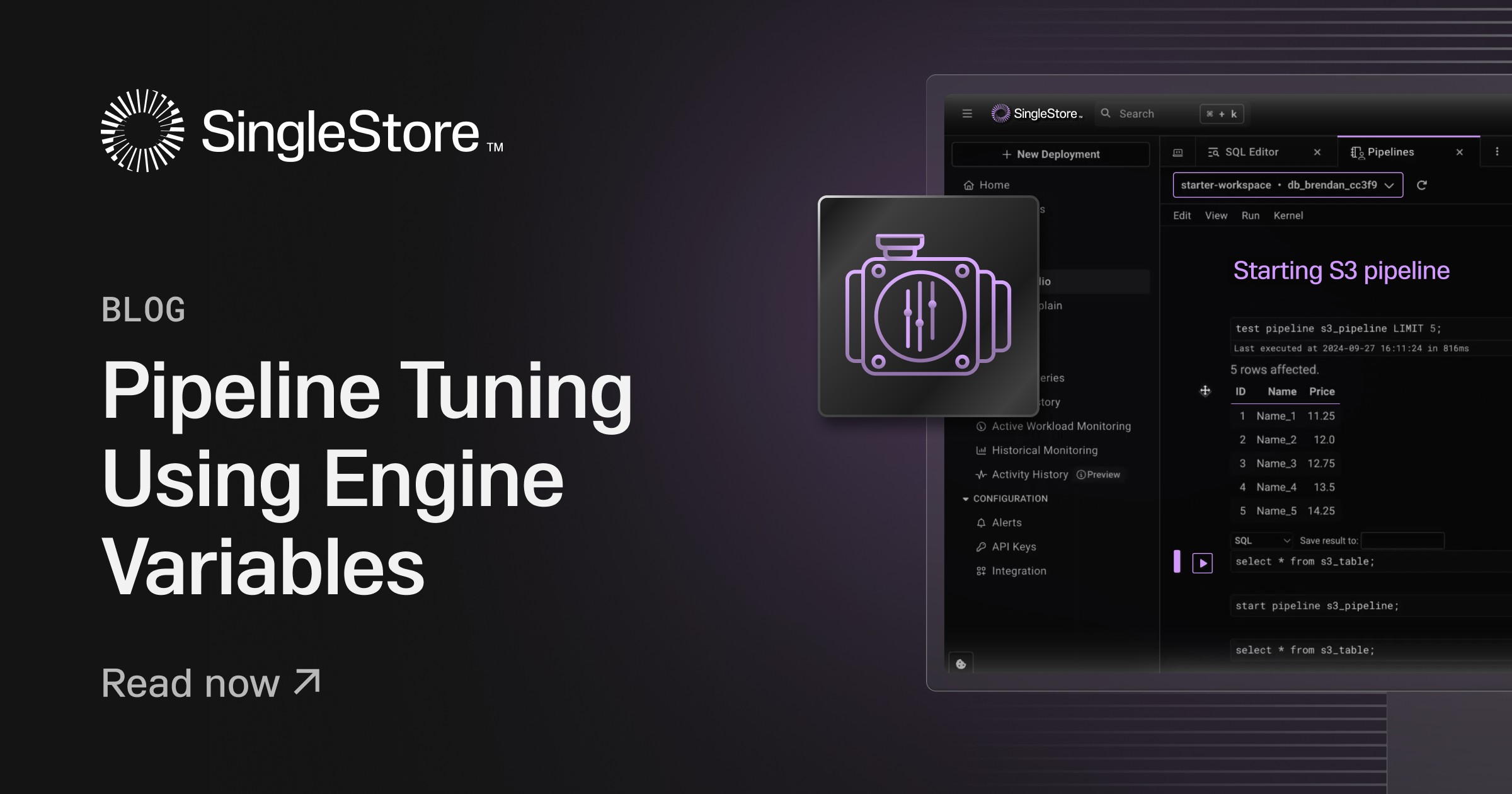 Pipeline Tuning with Engine Variables Feature image
