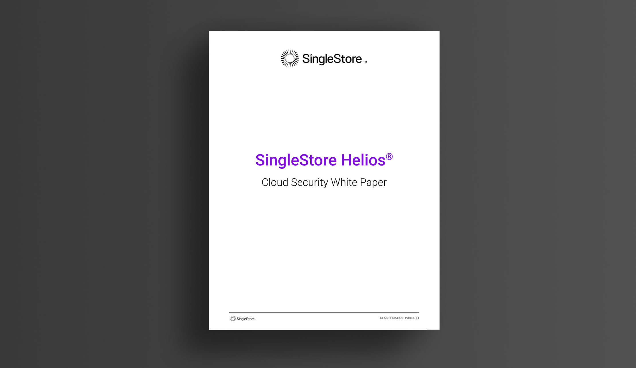 SingleStore Helios Cloud Security Whitepaper