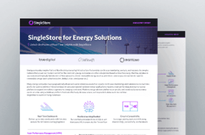 Industry Brief - SingleStore for Energy