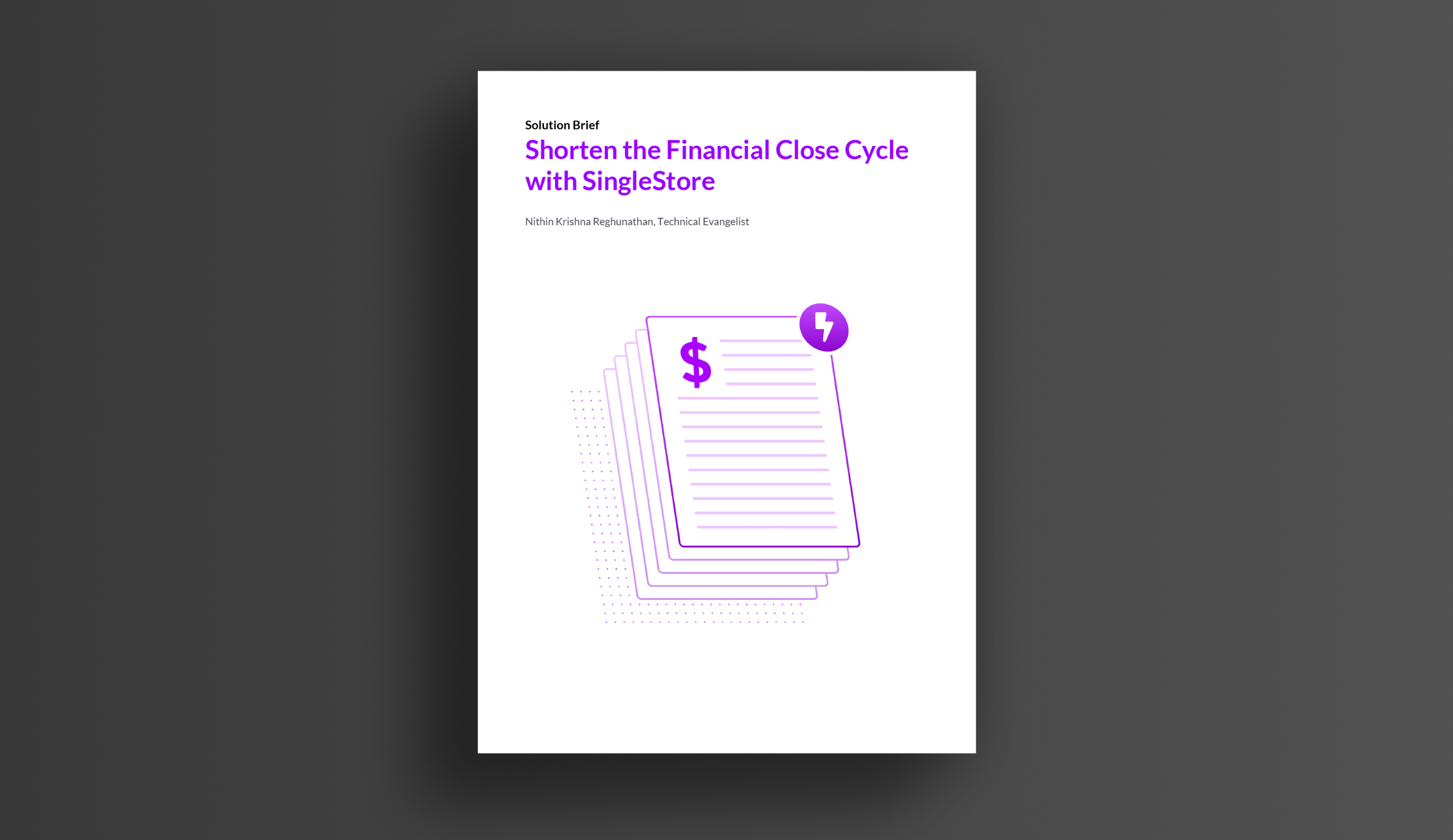 Shorten the Financial Close Cycle with SingleStore