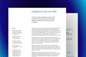 SingleStoreDB Self-Managed with IBM