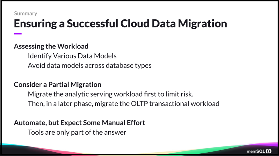 Cloud data migration: Success criteria