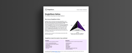 SingleStore Helios Datasheet