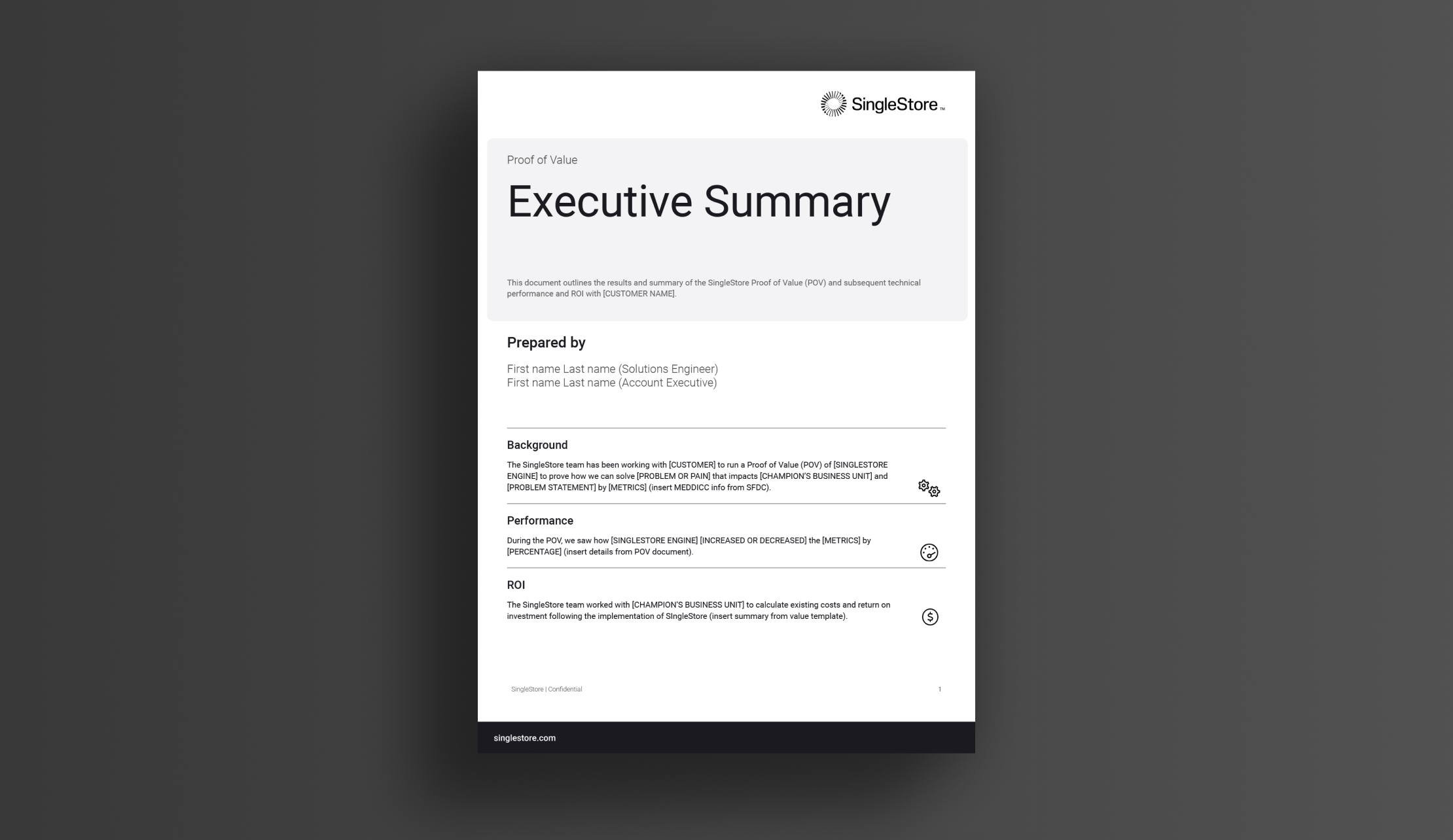 Proof of Value + ROI