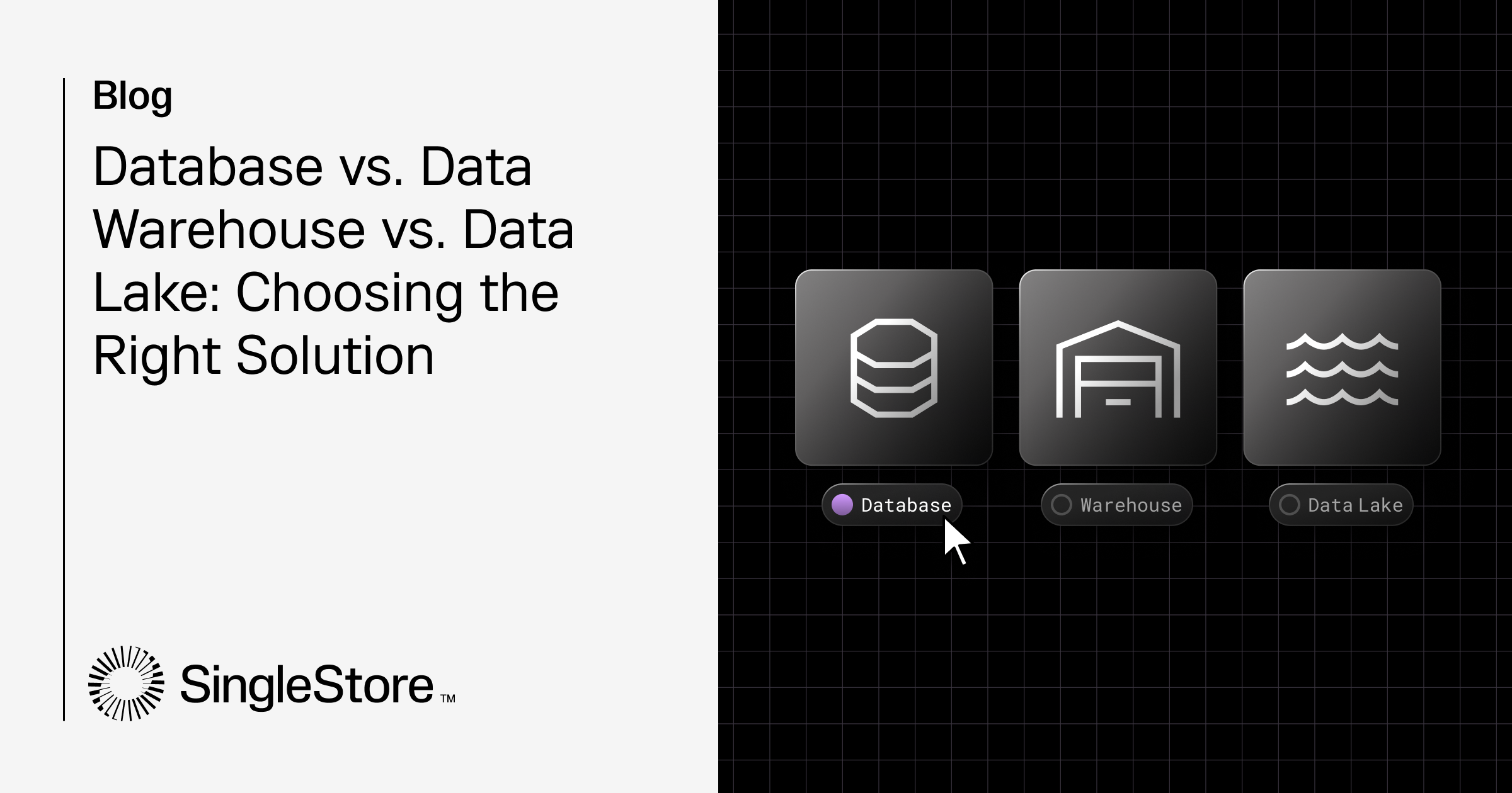 Database vs. Data Warehouse vs. Data Lake: Choosing the Right Solution Feature image