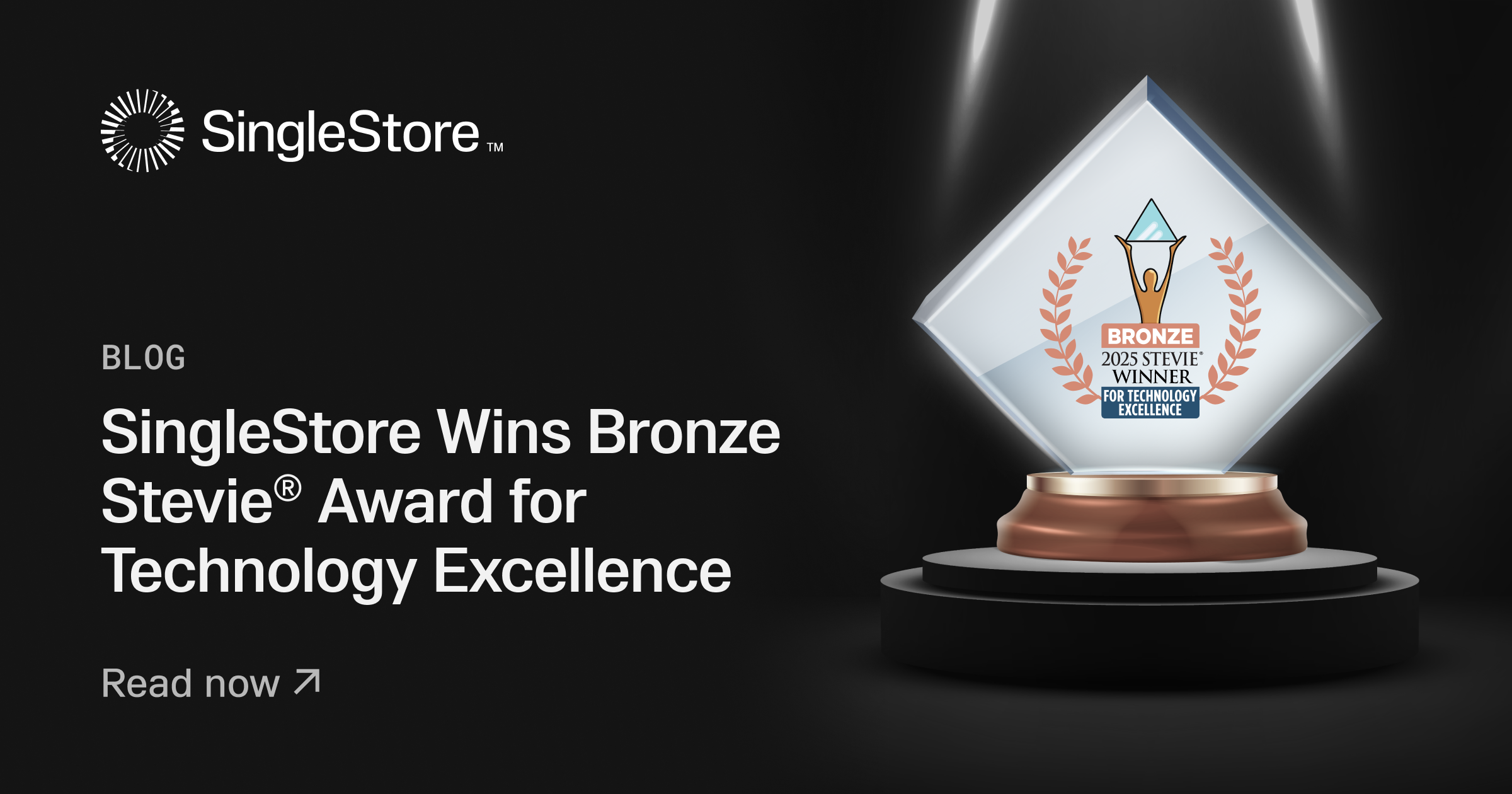 SingleStore Wins Stevie® Award for Innovation in Cloud Services Feature image