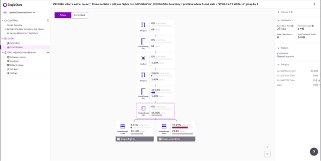 Visual Explain prior to the refactor