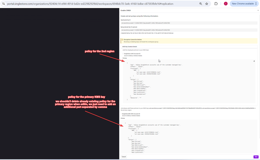 Configuring CMEK During Replication ​ after step 4.