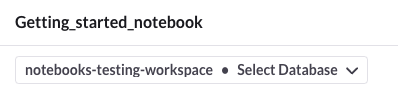 A workspace with no specified database.