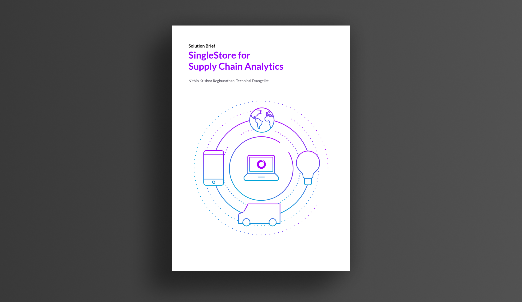 Solution Brief - SingleStore For Supply Chain Analytics