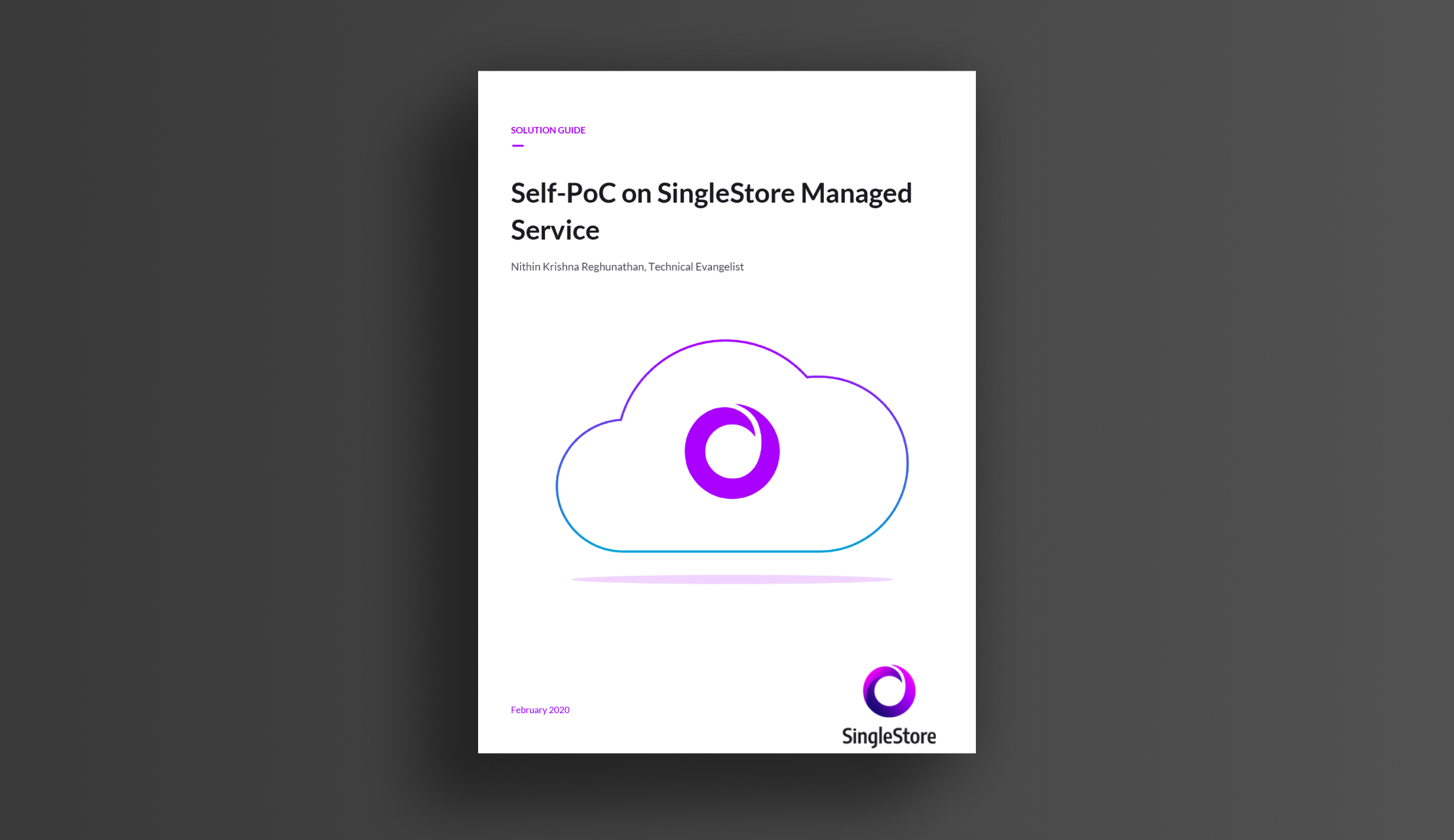Self-PoC on SingleStoreDB Cloud