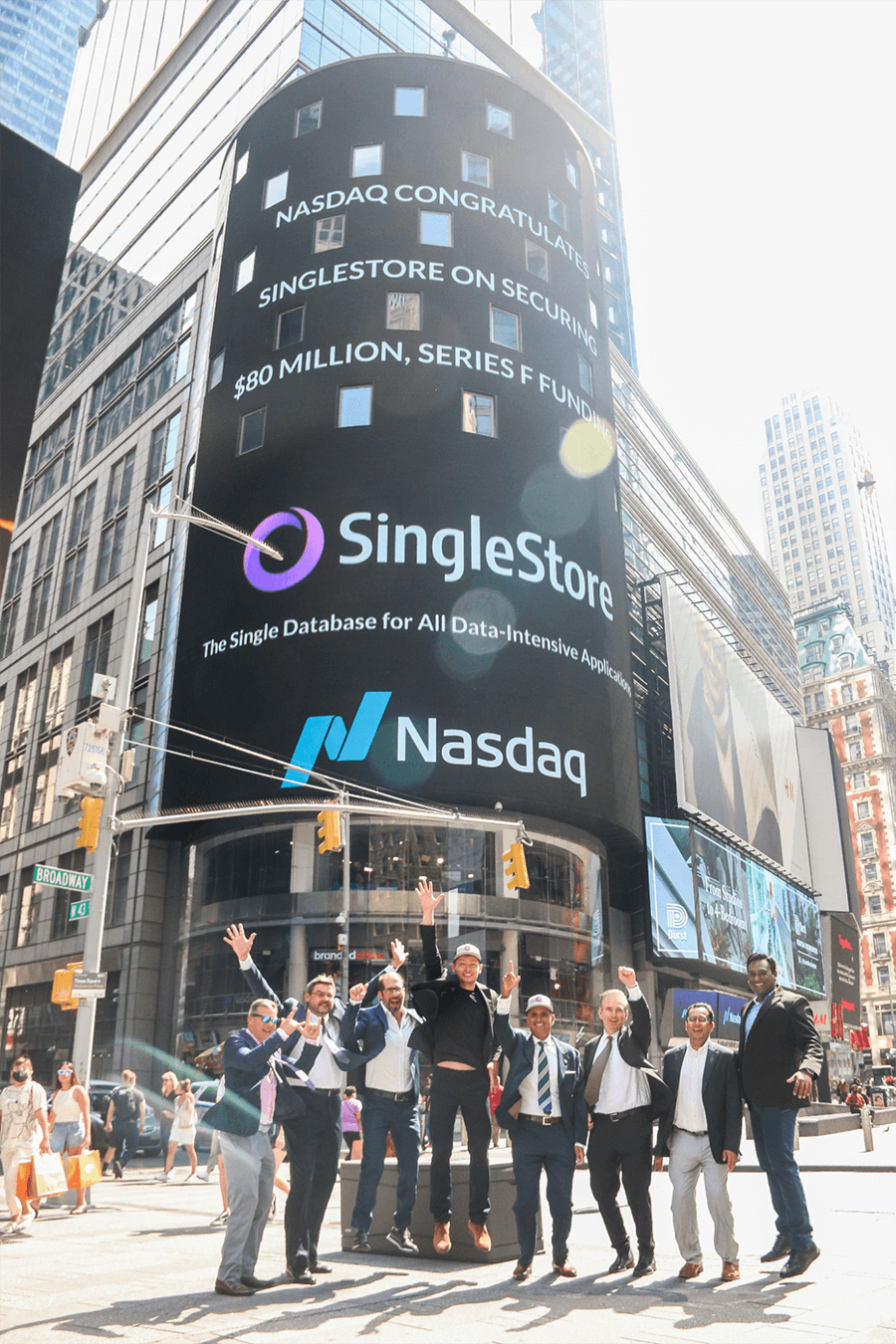 SingleStore Team at NASDAQ