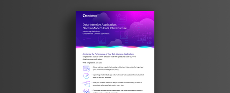 Data-Intensive Applications Need a Modern Data Infrastructure