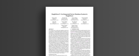 SingleStore-V: An Integrated Vector Database System in SingleStore
