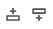 Icons for adding a cell above or below the current cell.