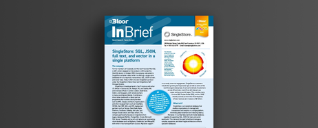Bloor Research: SQL, JSON, full text, and vector in a single platform