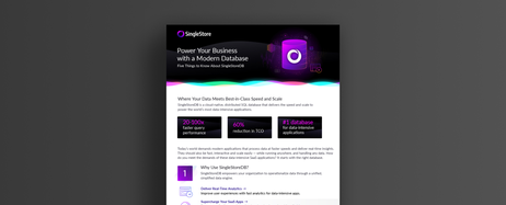 5 Things To Know About SingleStoreDB