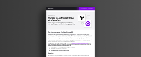 Manage SingleStore Helios with Terraform - SingleStore