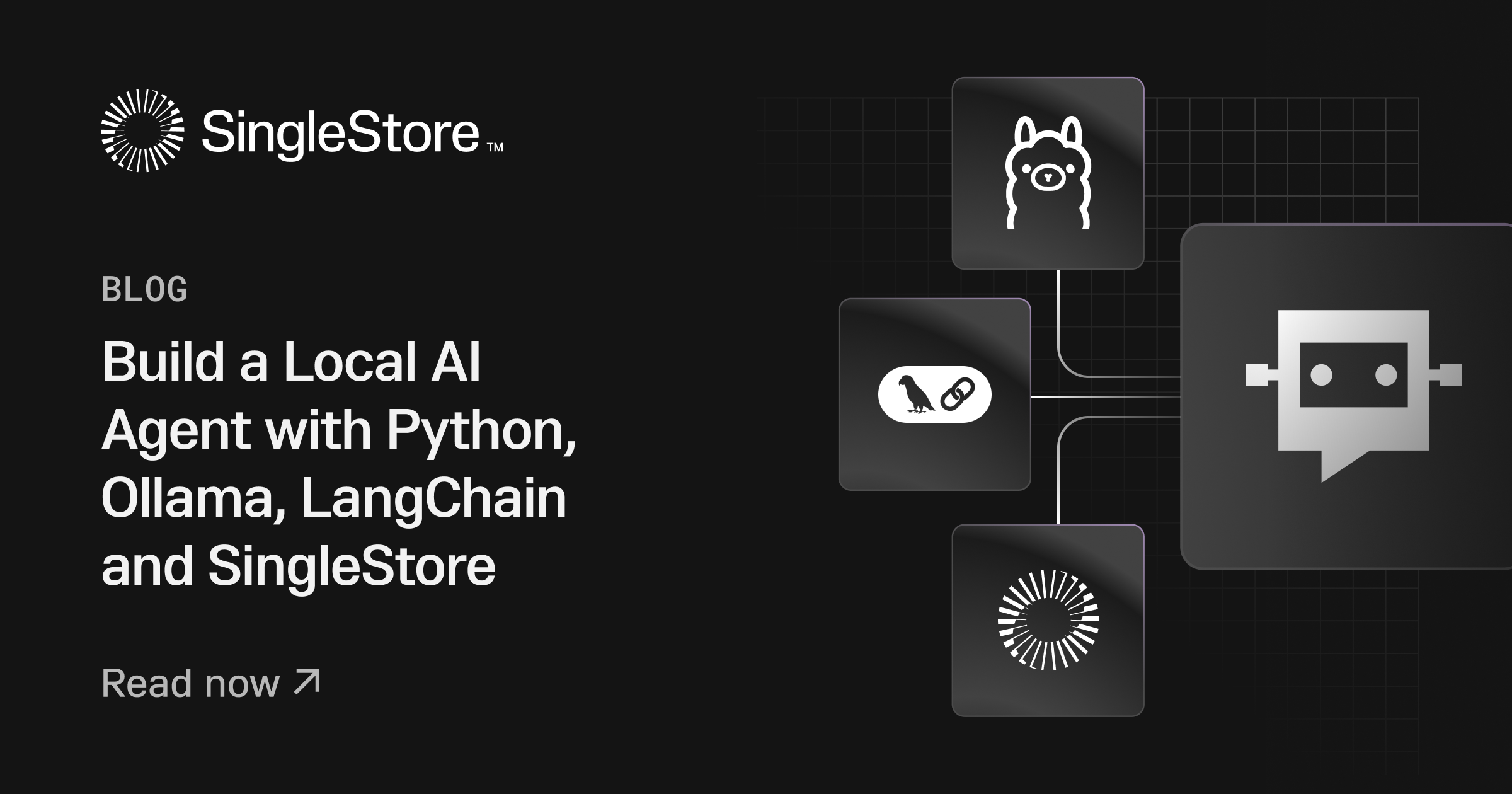 Build a Local AI Agent with Python, Ollama, LangChain and SingleStore Feature image