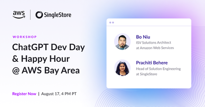 ChatGPT Dev Day: Build a GenAI App with SingleStore and AWS