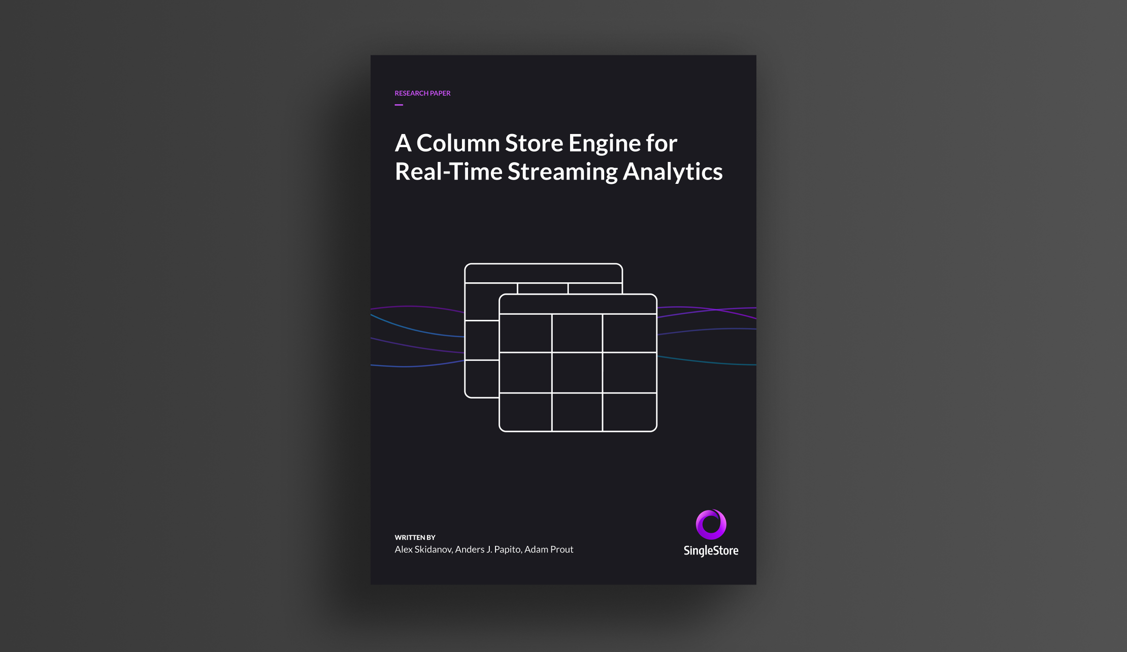 A Column Store Engine for Real-Time Streaming Analytics