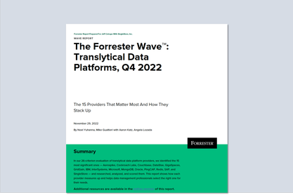 The Forrester Wave™: Translytical Data Platforms: SingleStore is a Strong Performer