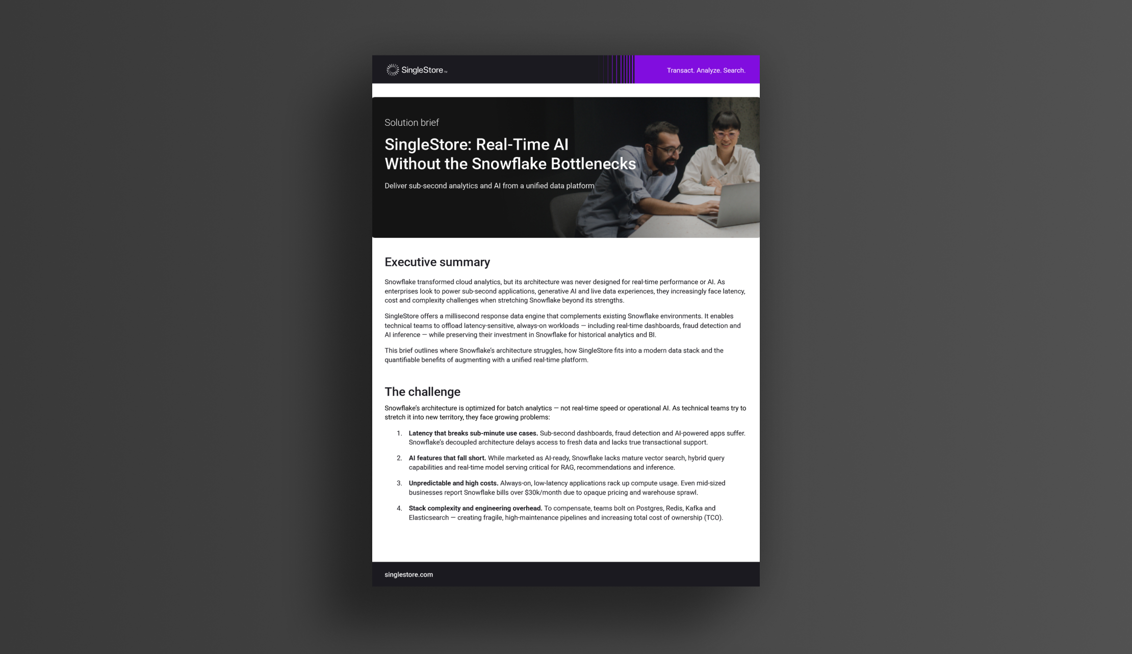 SingleStore: Real-Time AI & Analytics Without Snowflake Bottlenecks